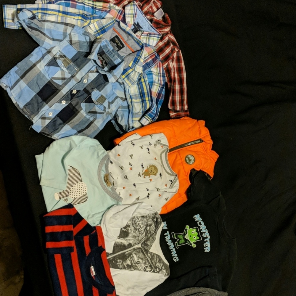 12 PC boys fall/winter lot sz 12 mo